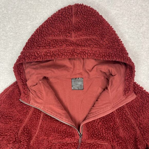 Lululemon Womens M L Scuba Oversized Sherpa 1/2 Zip Hoodie in Savannah - Picture 6 of 11
